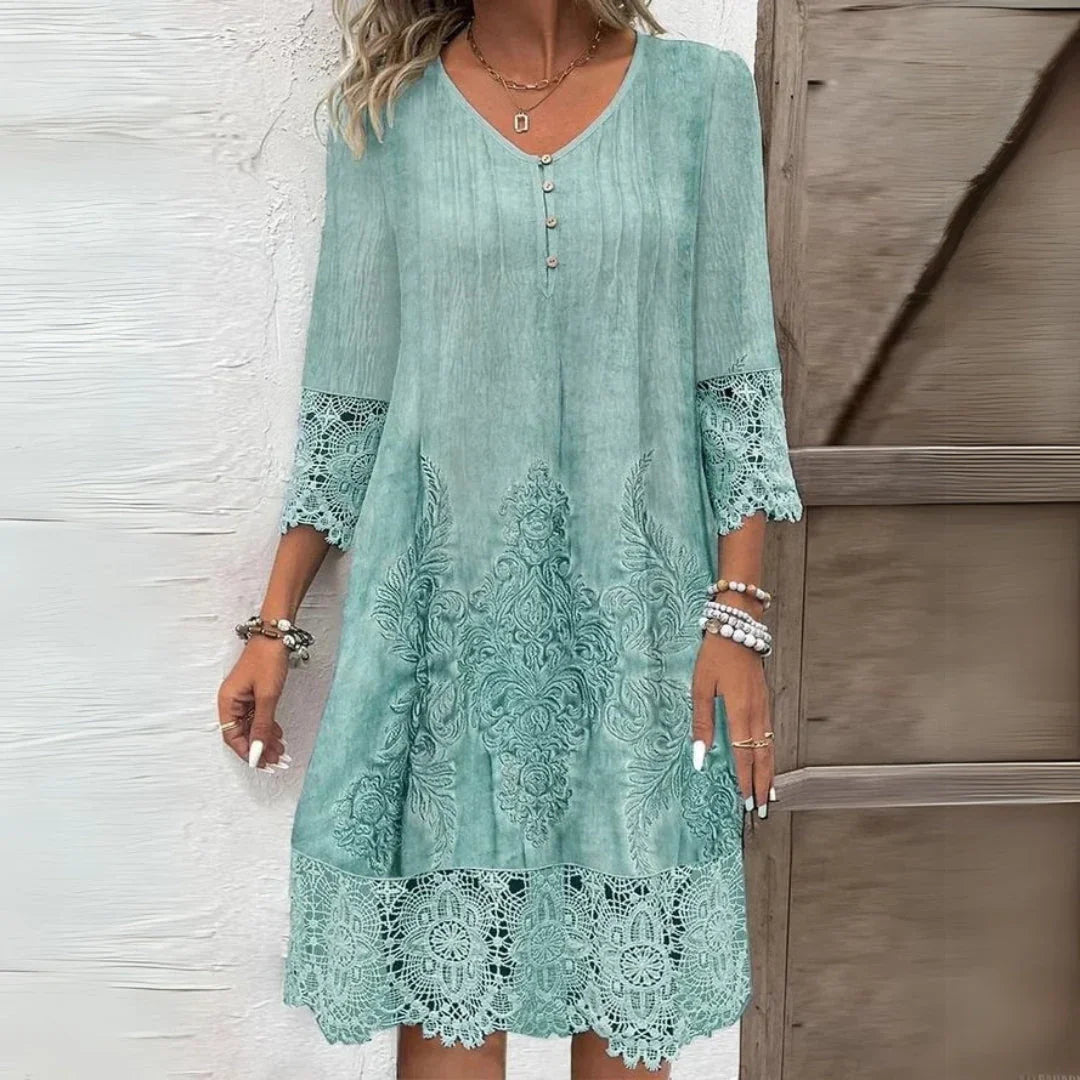 Jenna – Vestido elegante para mujeres con detalles en encaje