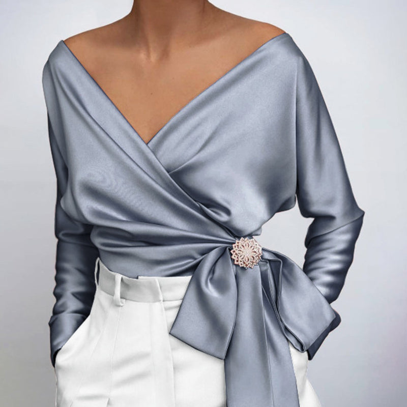 Davina - Blusa Elegante de Tela Suave para Mujer