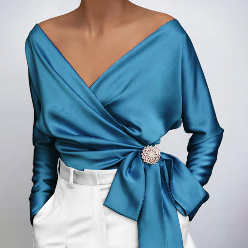 Davina - Blusa Elegante de Tela Suave para Mujer