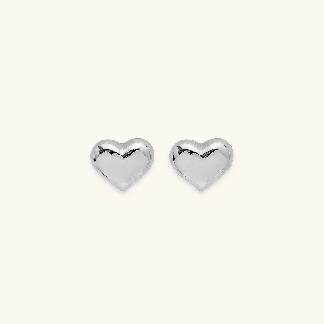 Mila – Pendientes en forma de corazón dorados