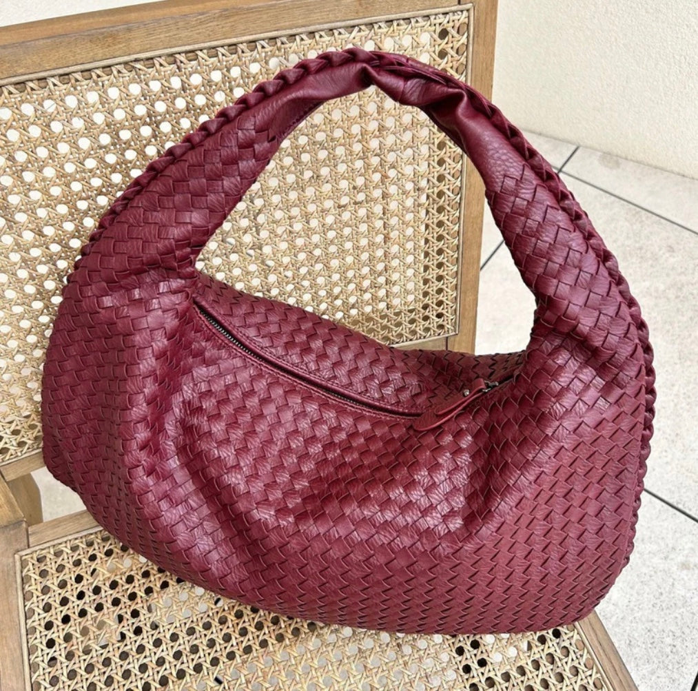 Bolso trenzado de moda – Elegancia estilo diario