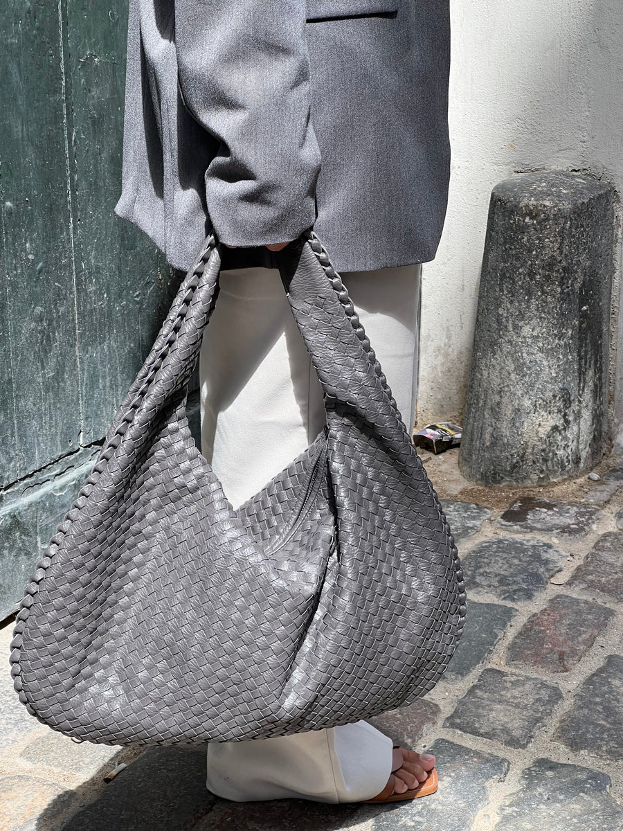 Bolso trenzado de moda – Elegancia estilo diario