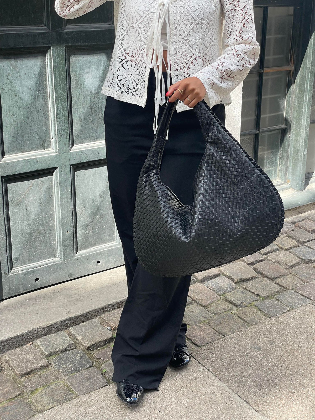 Bolso trenzado de moda – Elegancia estilo diario