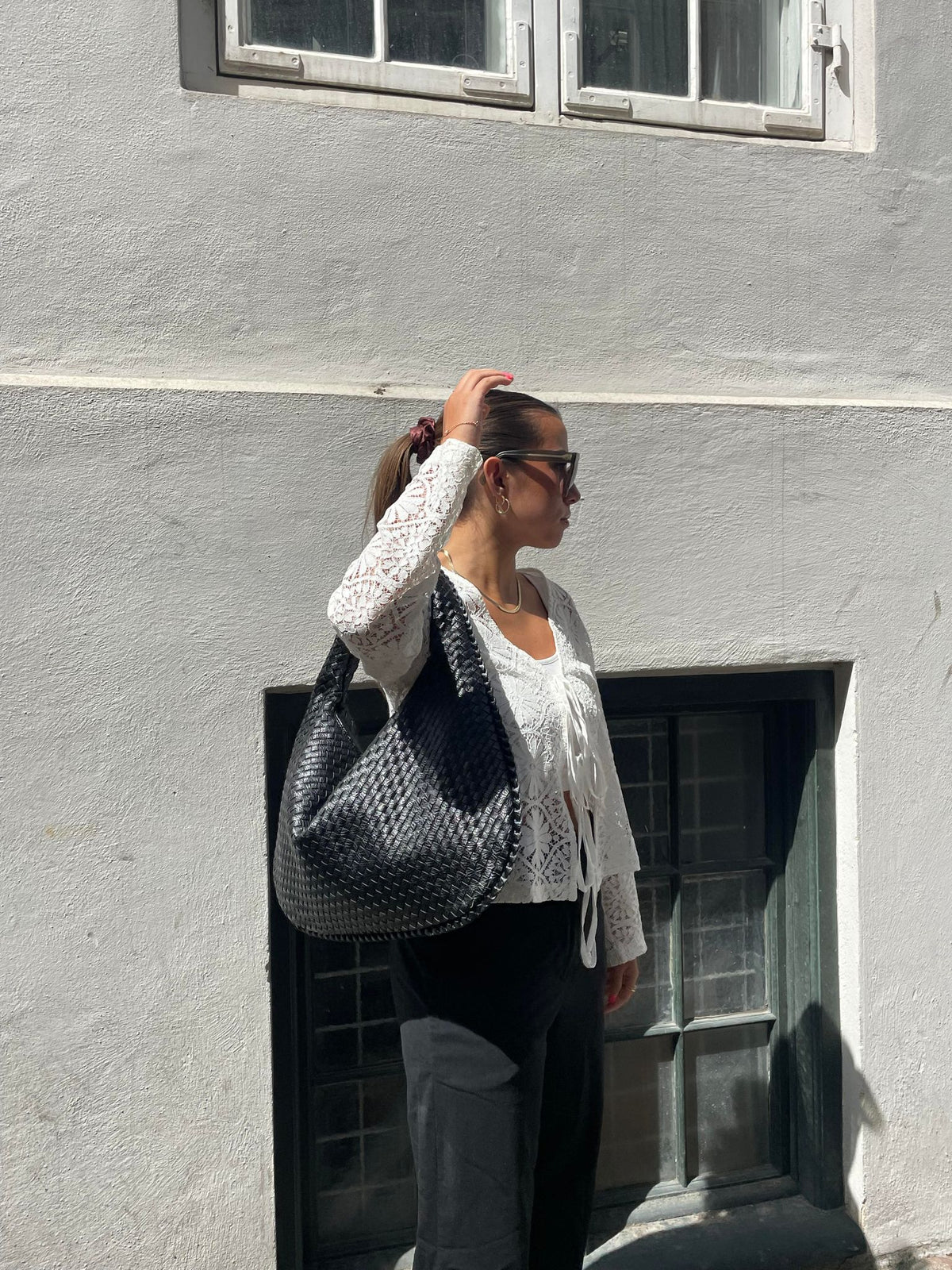 Bolso trenzado de moda – Elegancia estilo diario