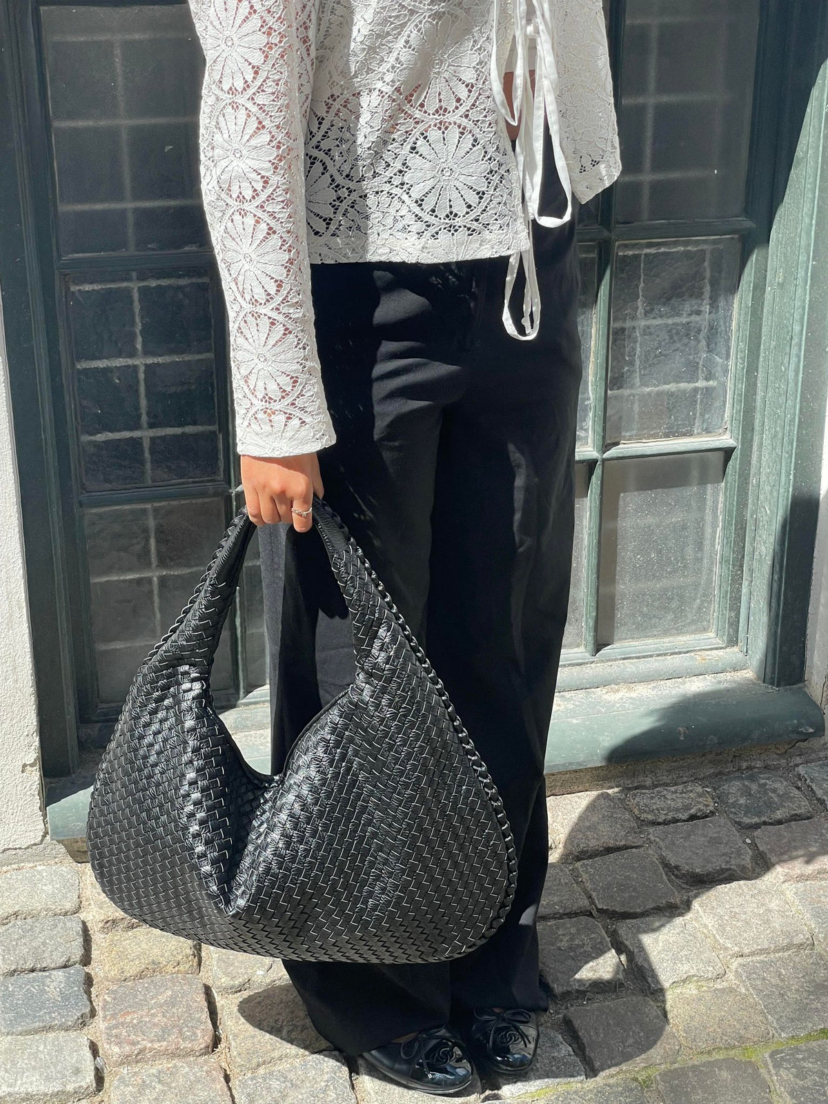 Bolso trenzado de moda – Elegancia estilo diario
