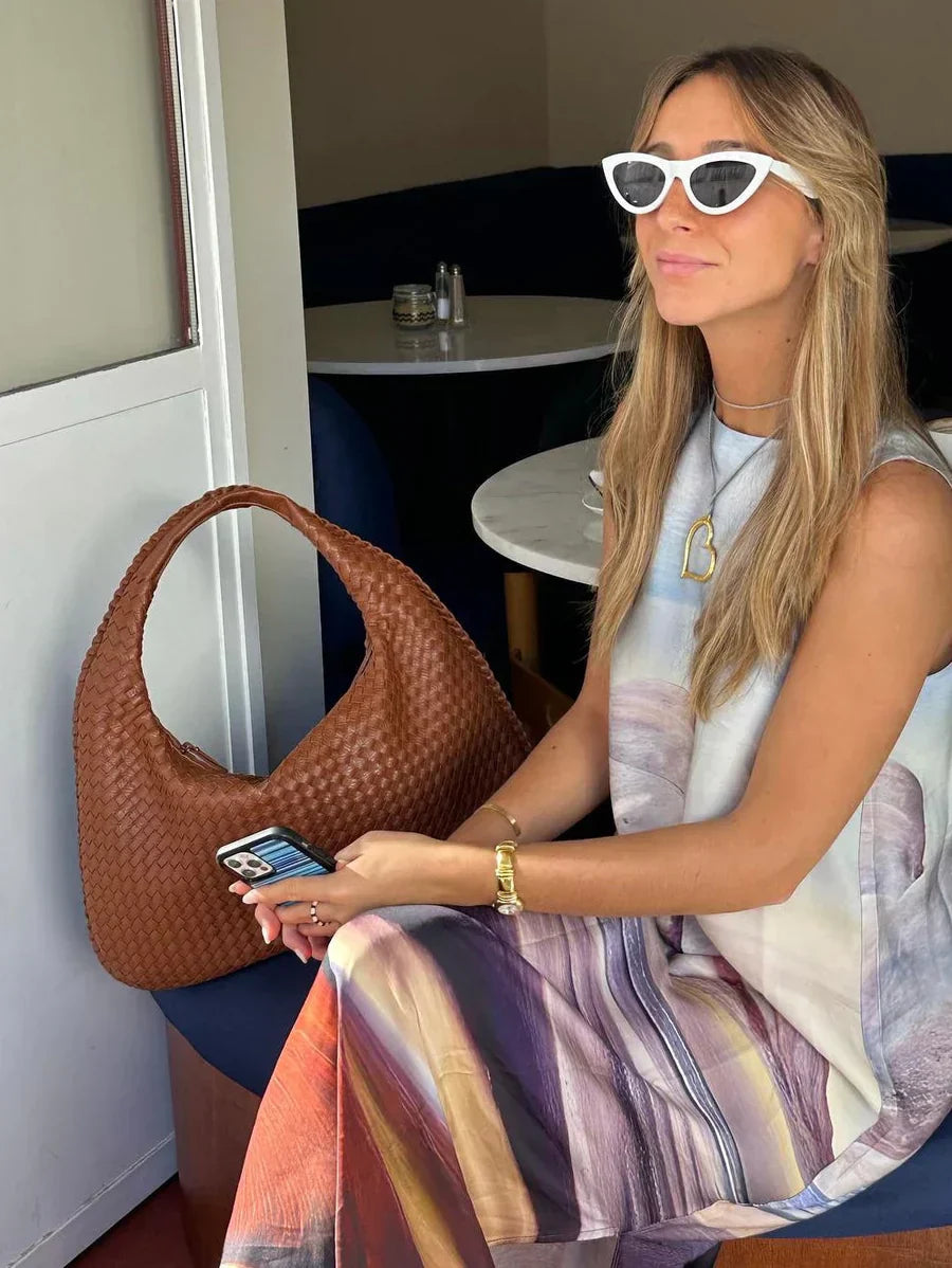 Bolso trenzado de moda – Elegancia estilo diario