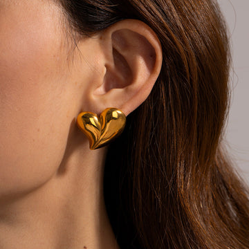 Olga - Pendientes en forma de corazón
