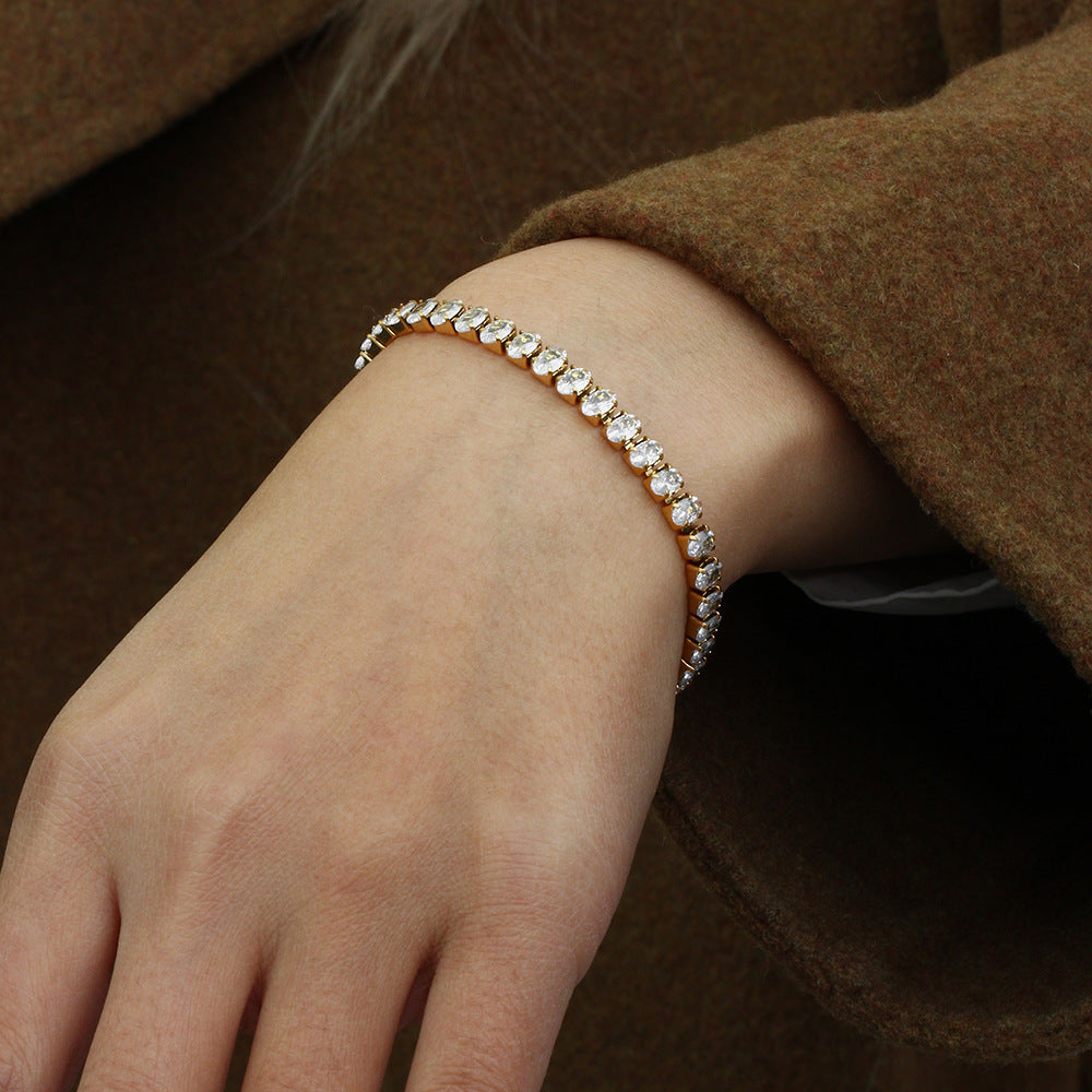 Georgina - Pulsera de tenis con diamantes