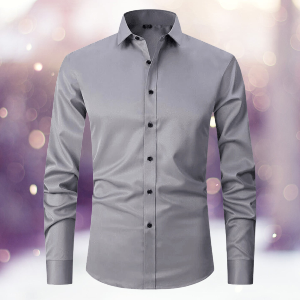 Regor - Camisa lisa, sin planchar