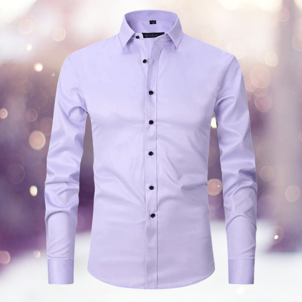 Regor - Camisa lisa, sin planchar