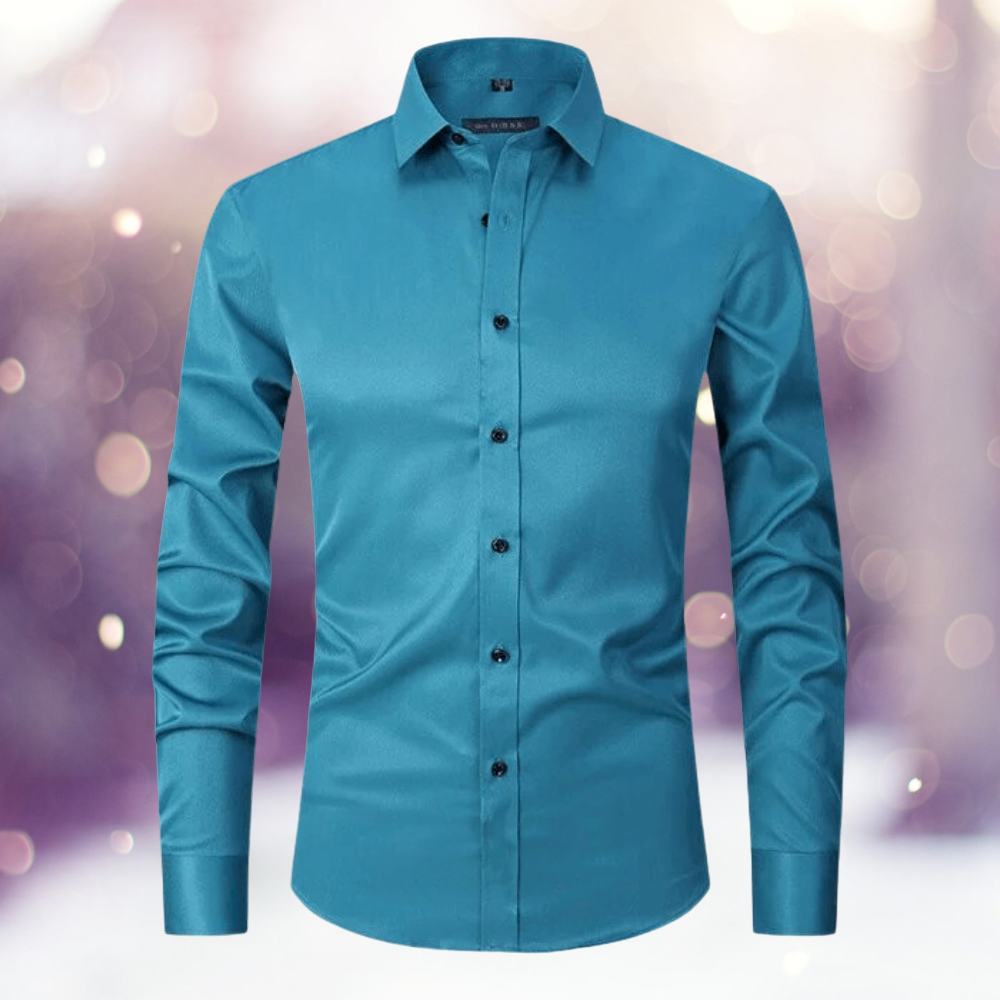 Regor - Camisa lisa, sin planchar