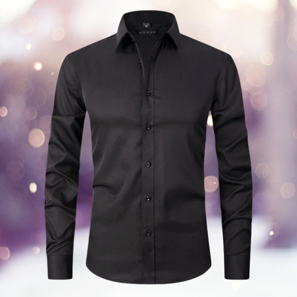 Regor - Camisa lisa, sin planchar
