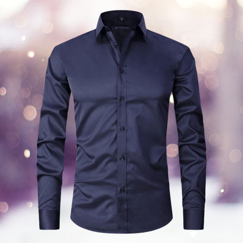 Regor - Camisa lisa, sin planchar