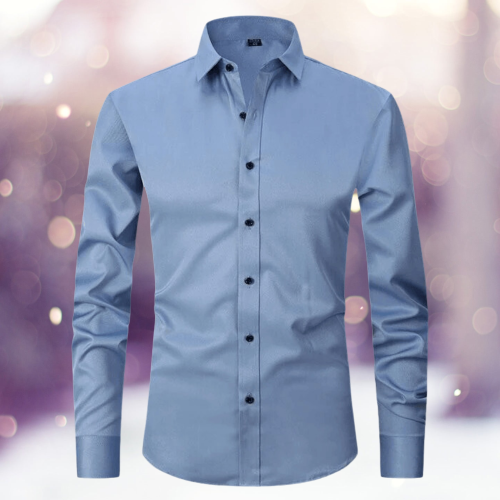 Regor - Camisa lisa, sin planchar