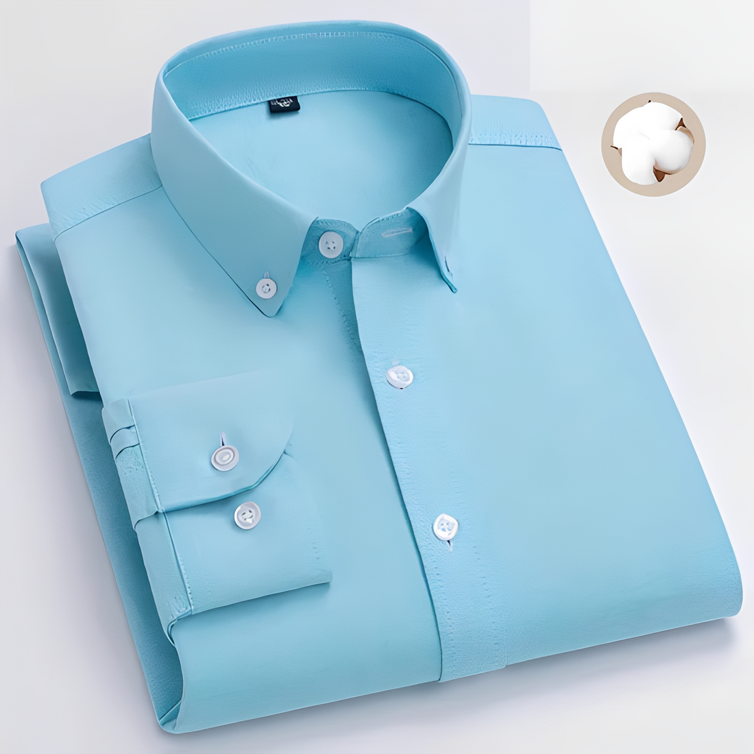 Jezriel - Camisa de moda de manga larga con cuadros para hombre