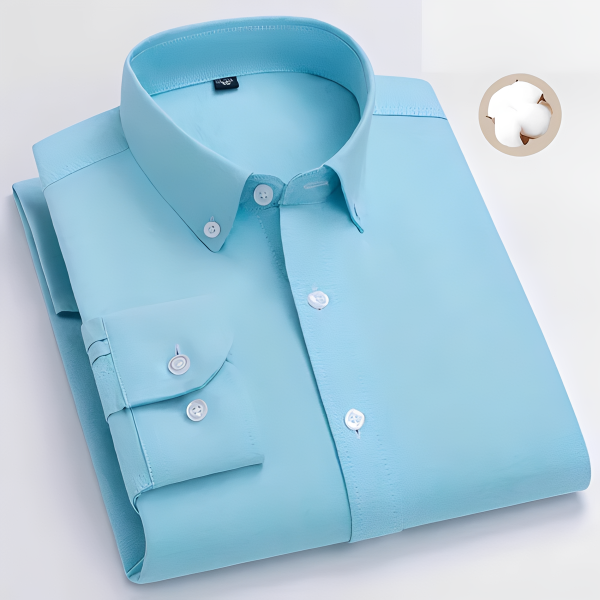 Jezriel - Camisa de moda de manga larga con cuadros para hombre