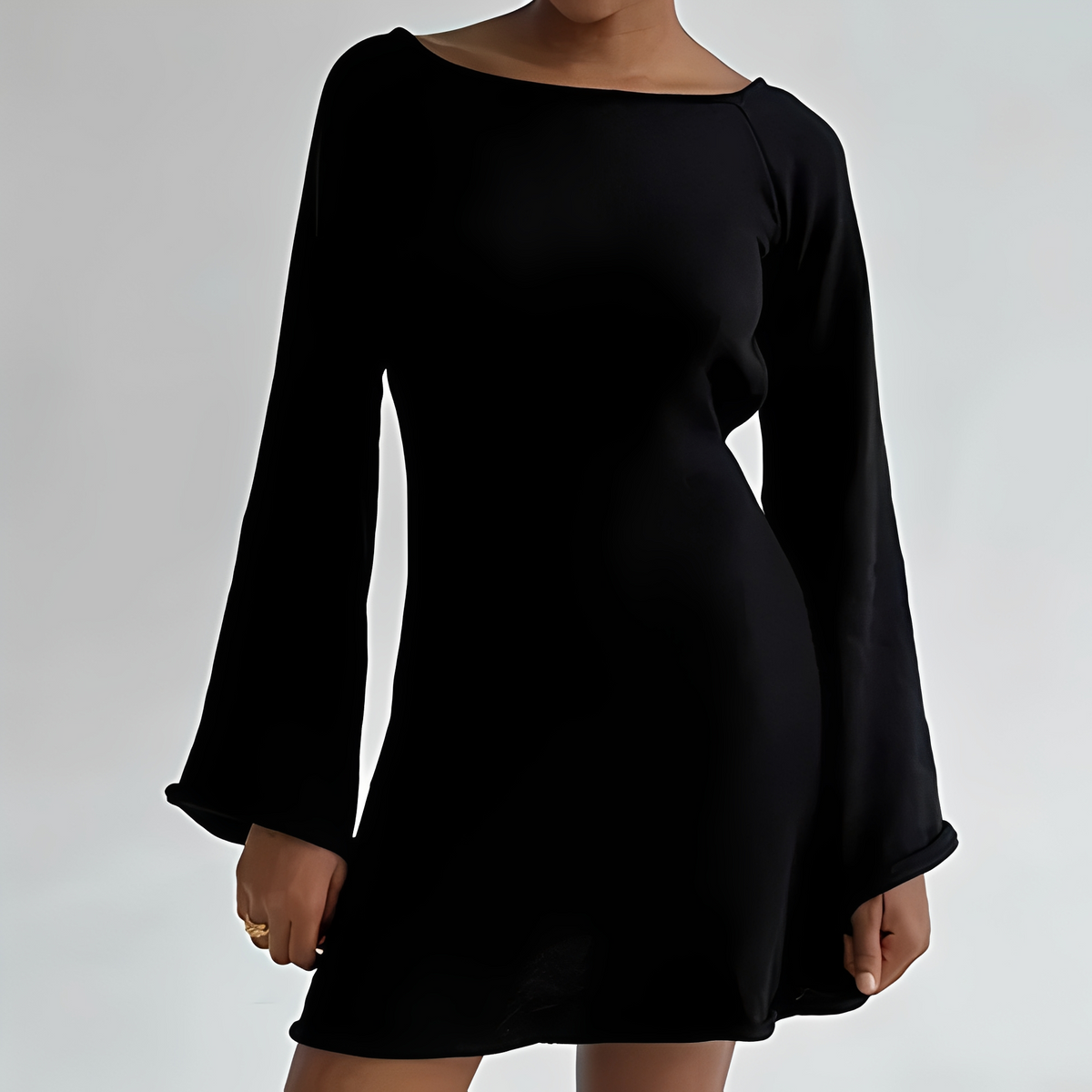 Aryana - Vestido de verano elegante de manga larga para mujer