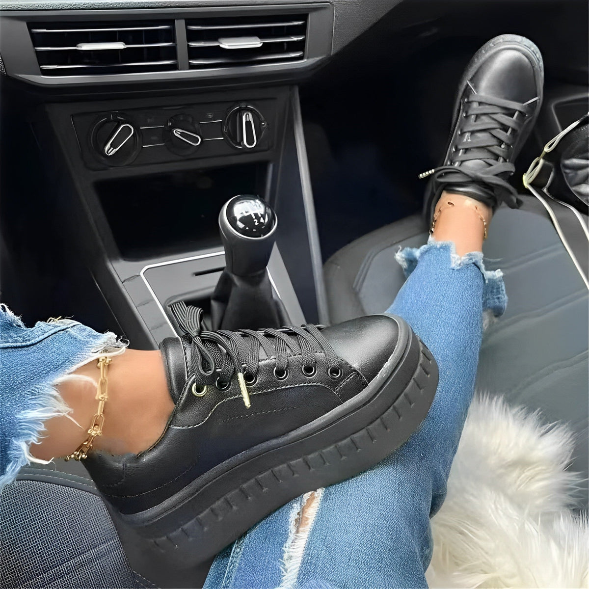 Wilgie - Zapatillas con cordones cómodas