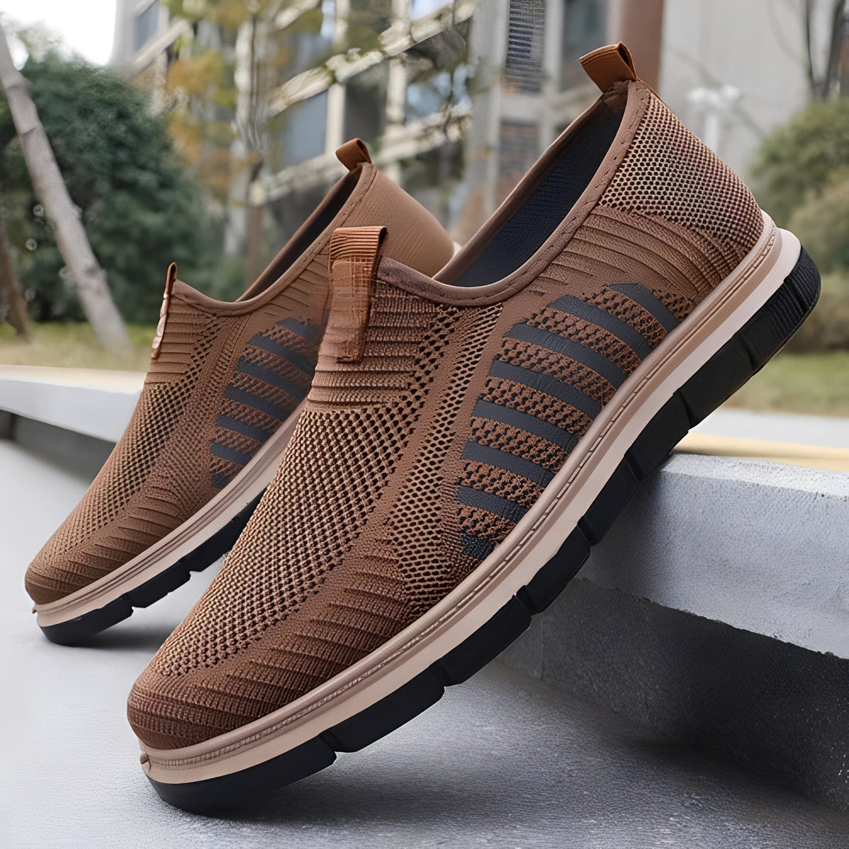 Henrick - Zapatillas de moda sin cordones para hombre