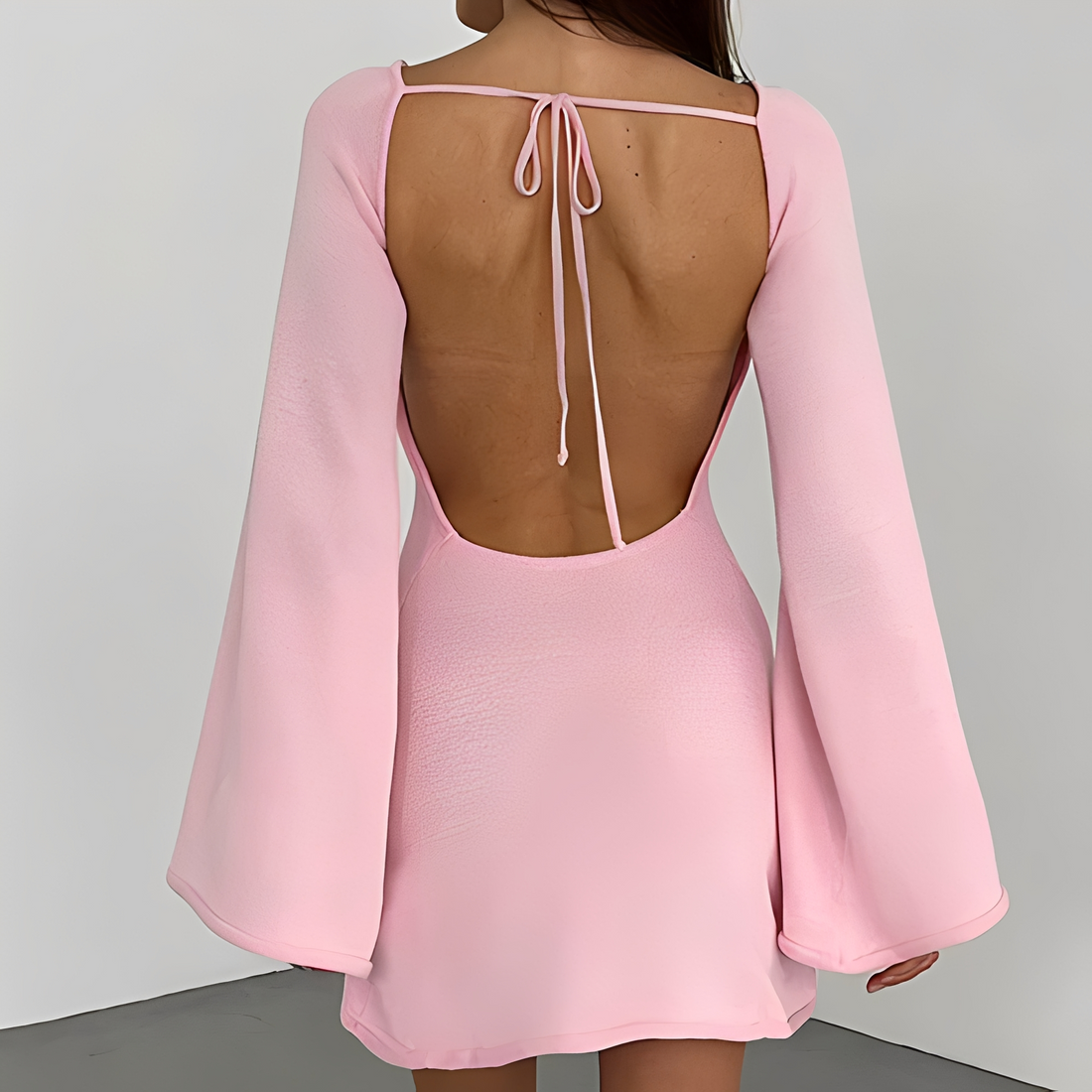 Aryana - Vestido de verano elegante de manga larga para mujer
