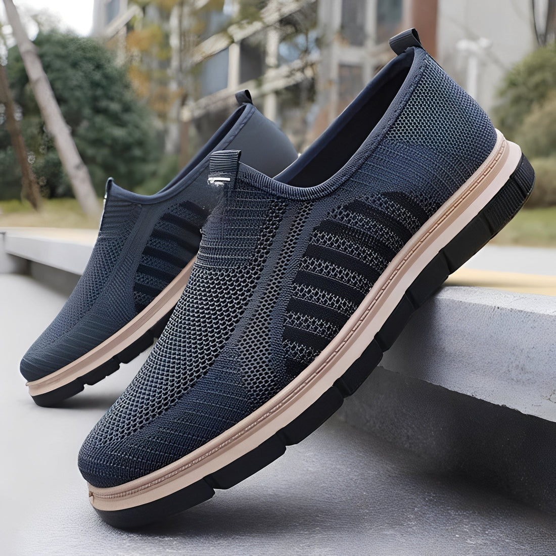 Henrick - Zapatillas de moda sin cordones para hombre