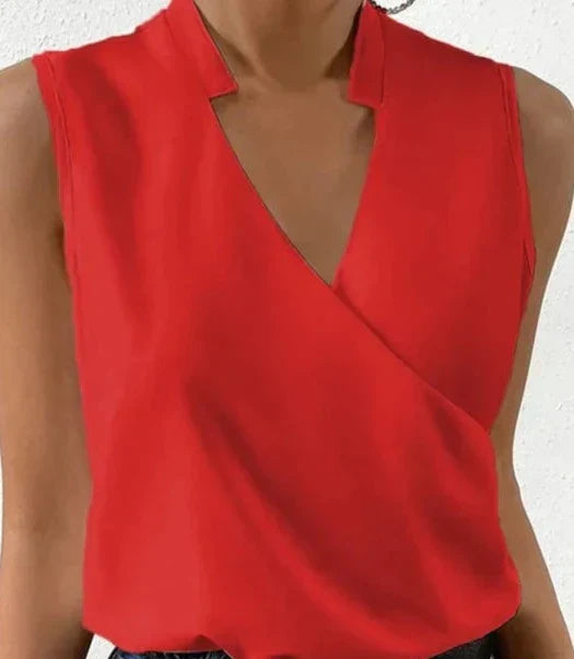 Alicia - Top liso sin mangas elegante