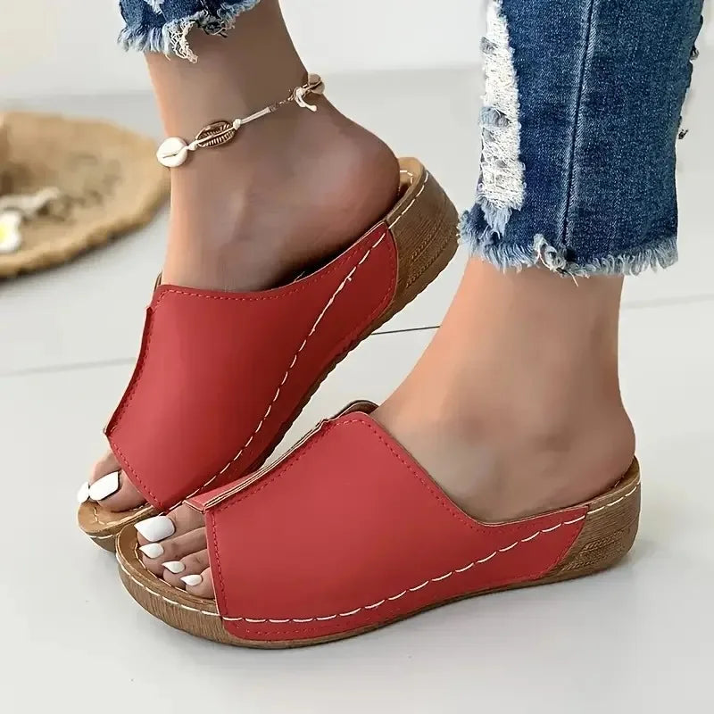 Elizabeth - Pantuflas con Tacón de Wedge