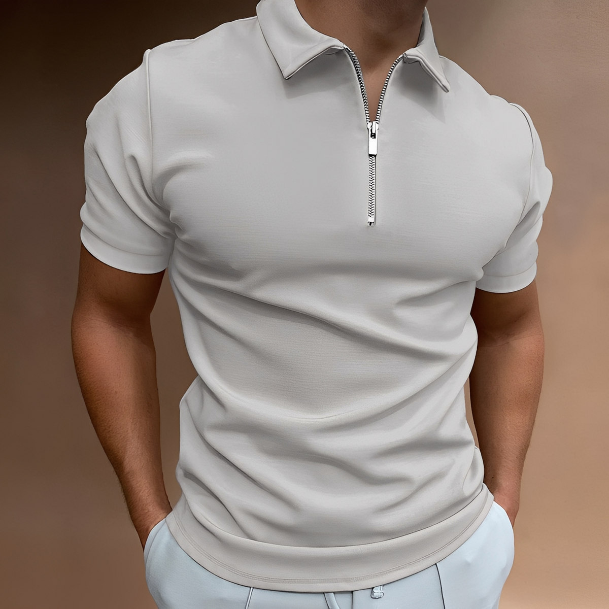 Randolf - Polo masculino – Cómodo para días calurosos