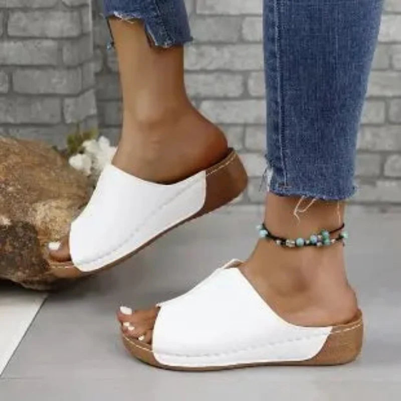 Elizabeth - Pantuflas con Tacón de Wedge