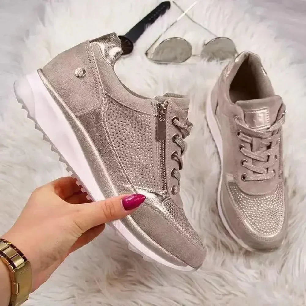 Ava - Zapatillas con Cierre de Cremallera