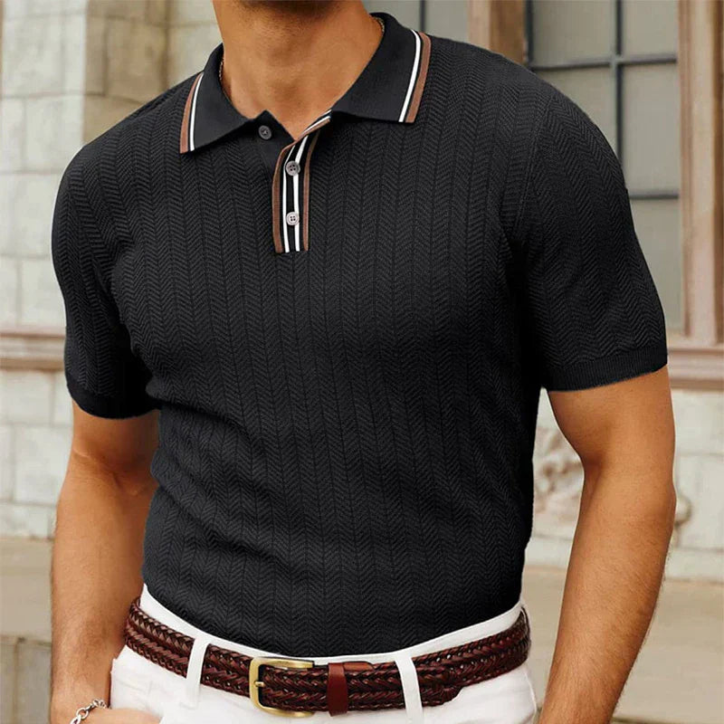 Elijah - Camiseta polo con textura