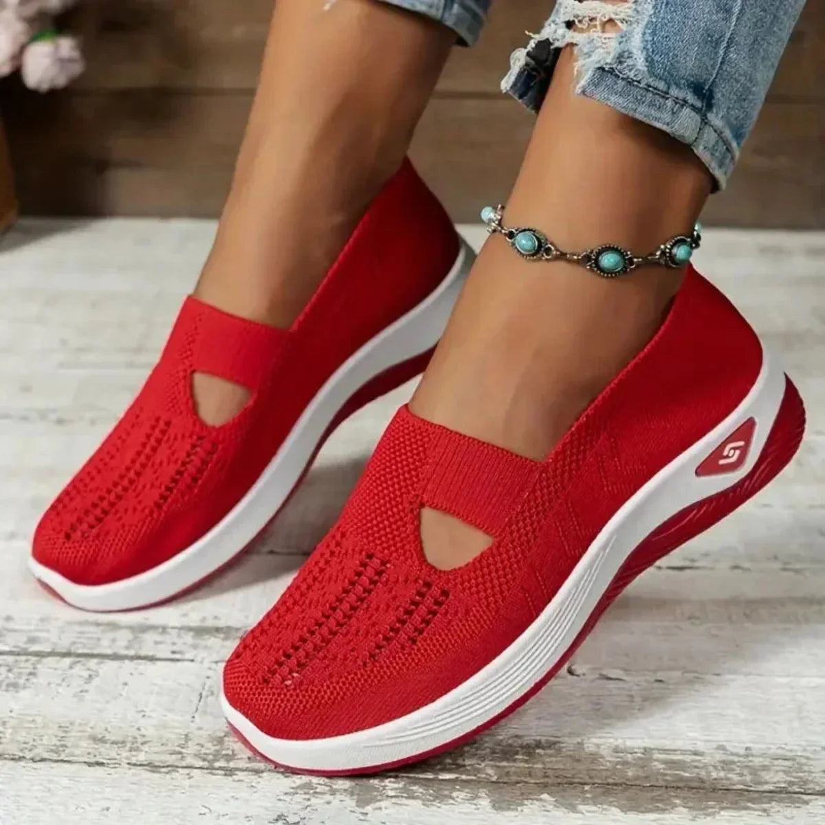 Madelline - Zapatillas de dama con cuña