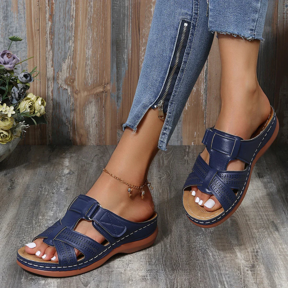 Amelia - Sandalias Abiertas para Ocio