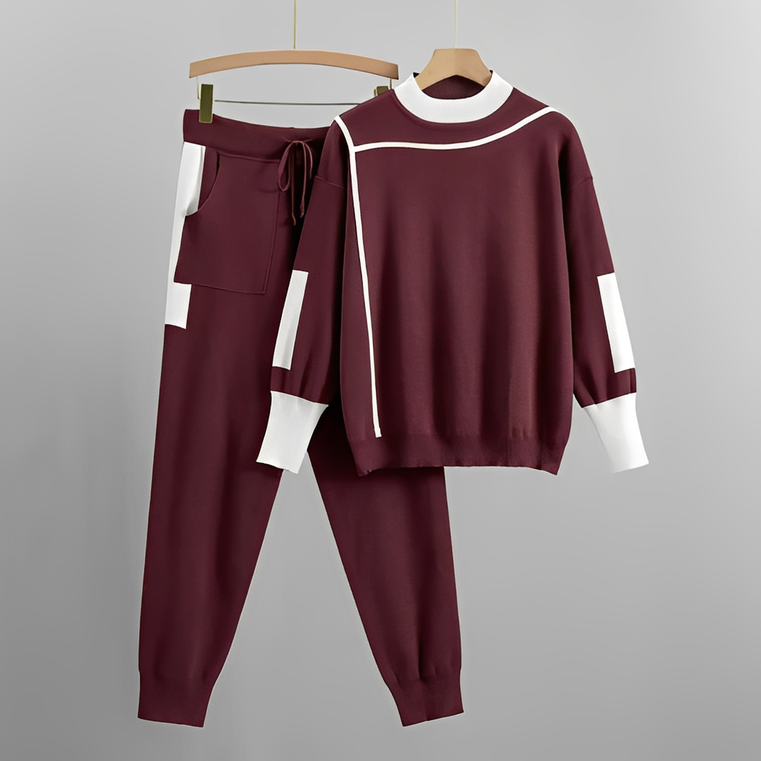 Maebelle - Conjunto dos piezas tendencia para mujer