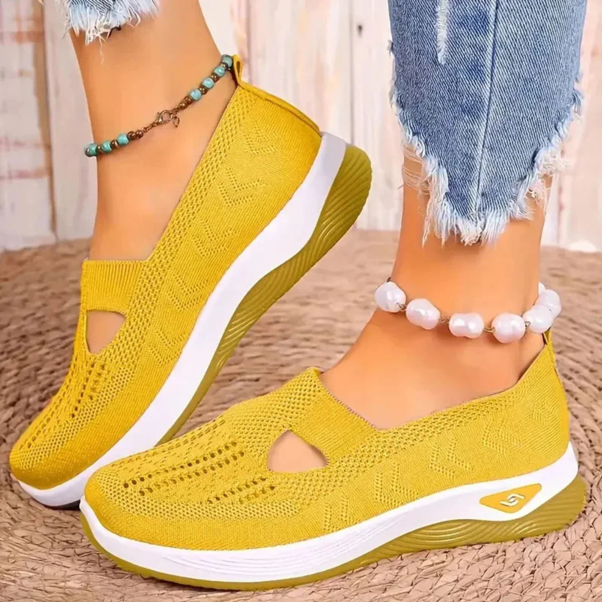 Madelline - Zapatillas de dama con cuña