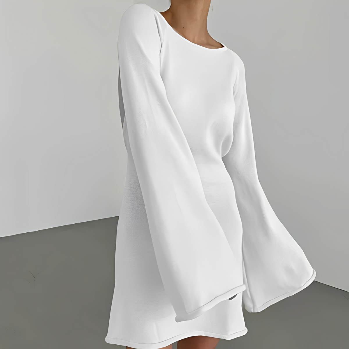 Aryana - Vestido de verano elegante de manga larga para mujer