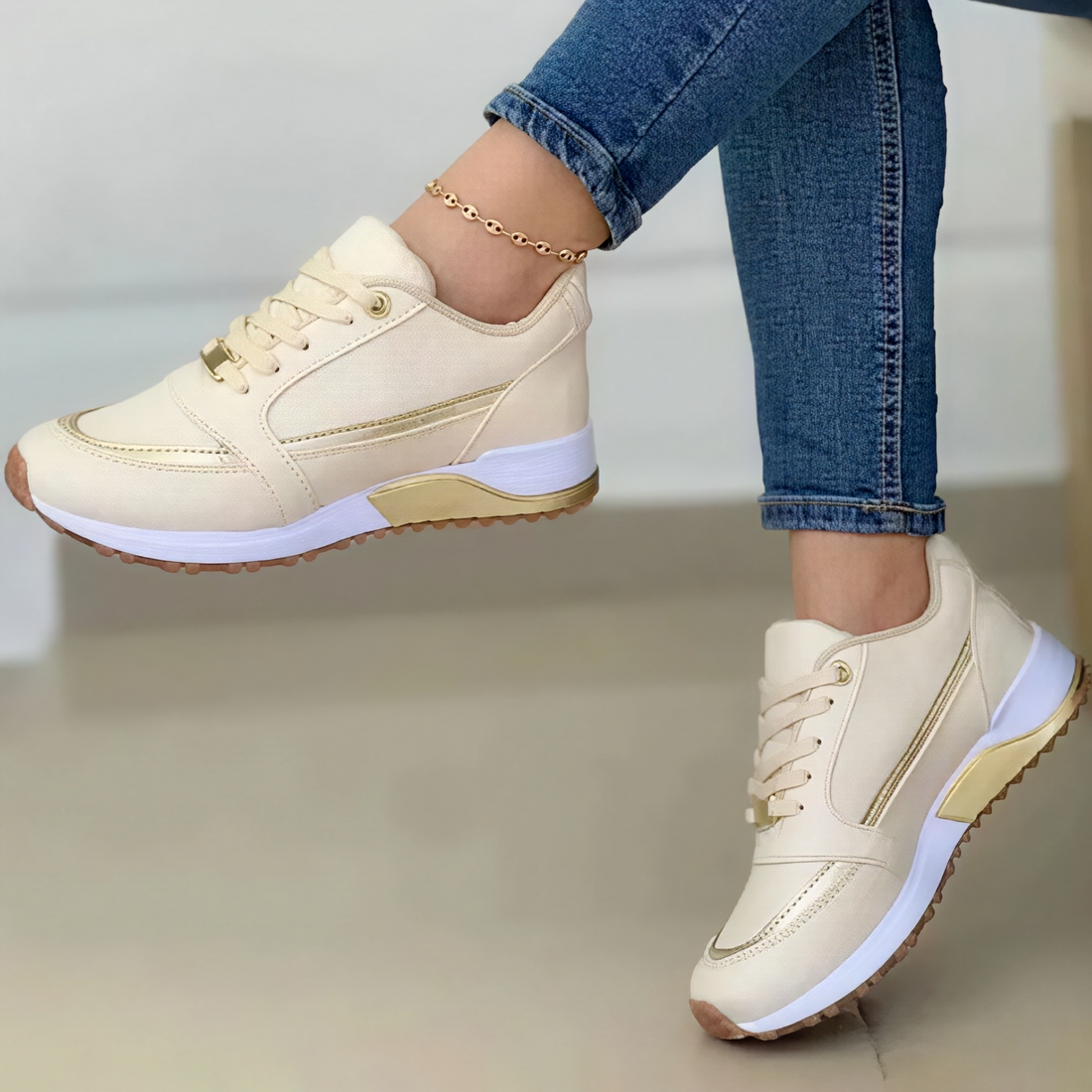 Valentina - Zapatillas con tacón en cuña