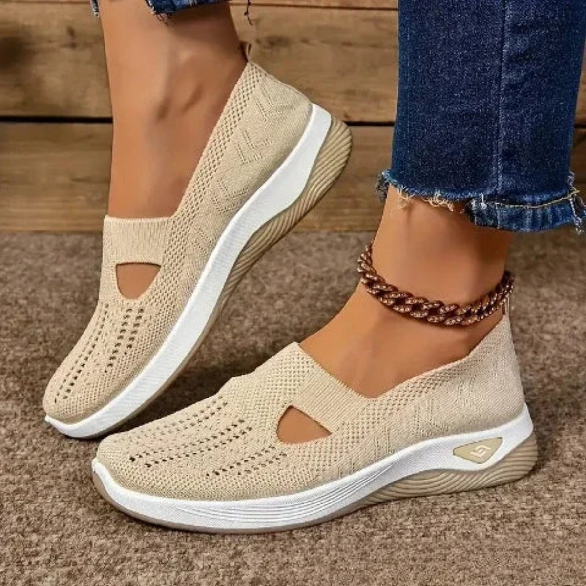 Madelline - Zapatillas de dama con cuña