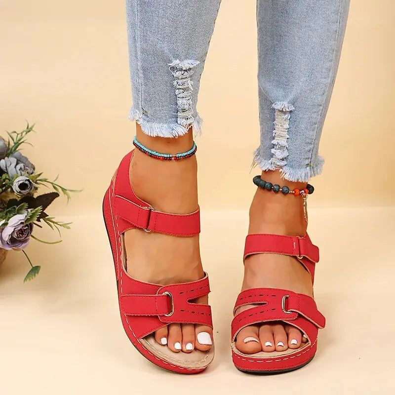 Mia - Sandalias de Tacón con Cierre de Velcro