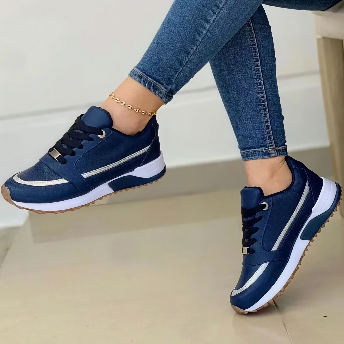 Valentina - Zapatillas con tacón en cuña