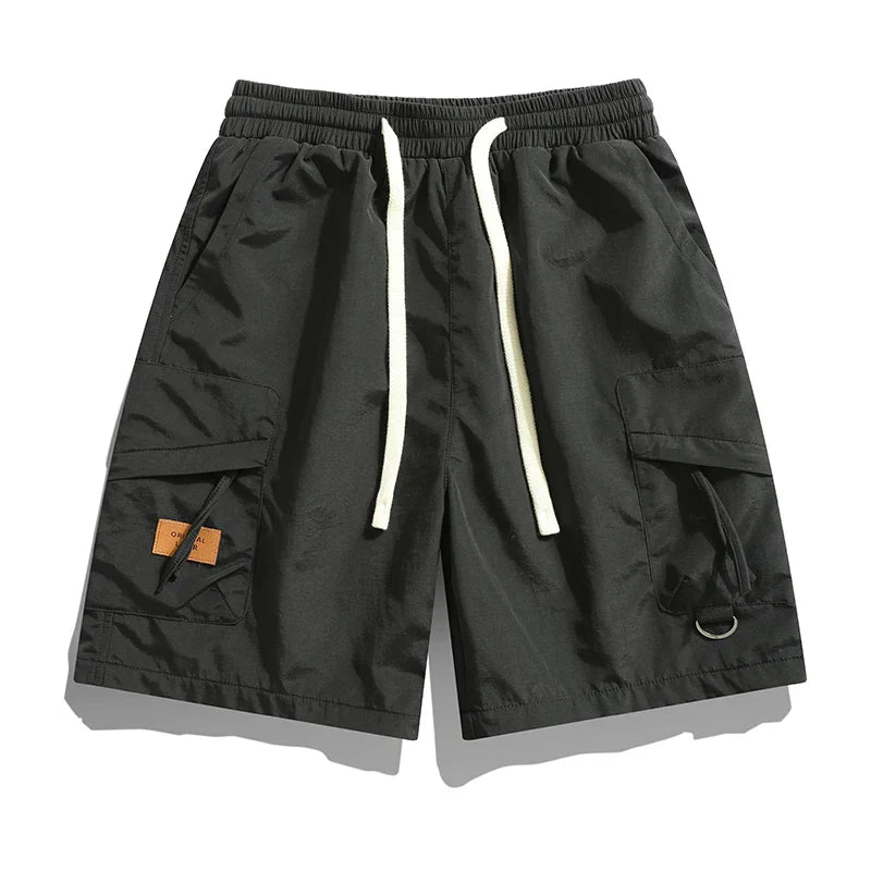 Elias - Pantalones cortos cargo para hombre con bolsillos