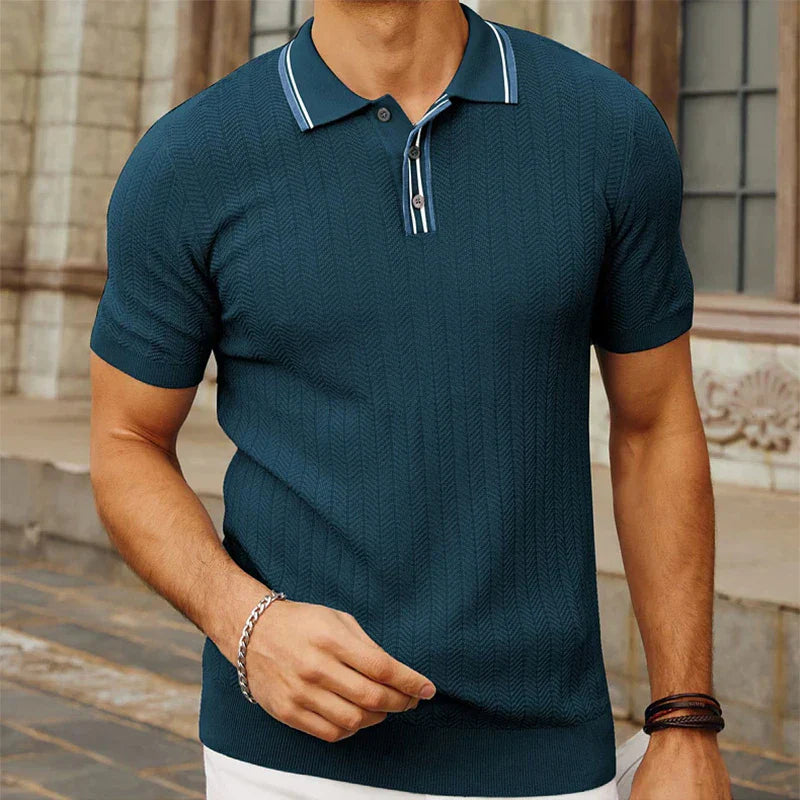 Elijah - Camiseta polo con textura