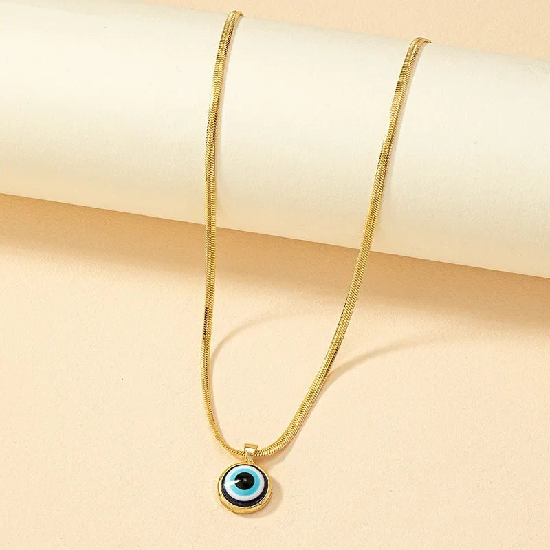 Ava – Collar con ojo maligno discreto