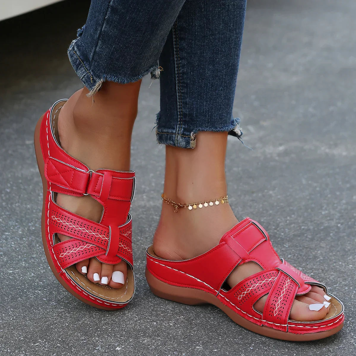 Amelia - Sandalias Abiertas para Ocio