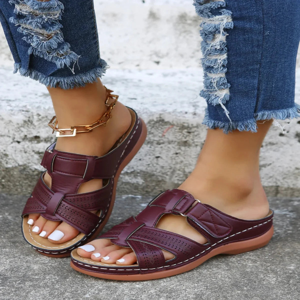 Amelia - Sandalias Abiertas para Ocio