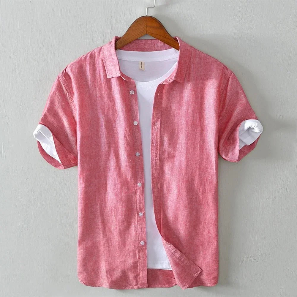 James - camisa de manga corta con botón en la parte delantera