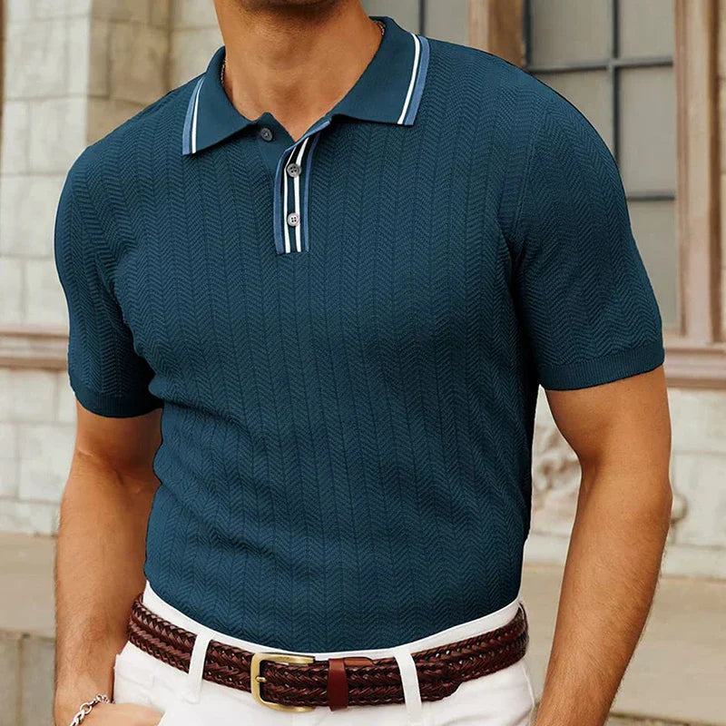 Elijah - Camiseta polo con textura