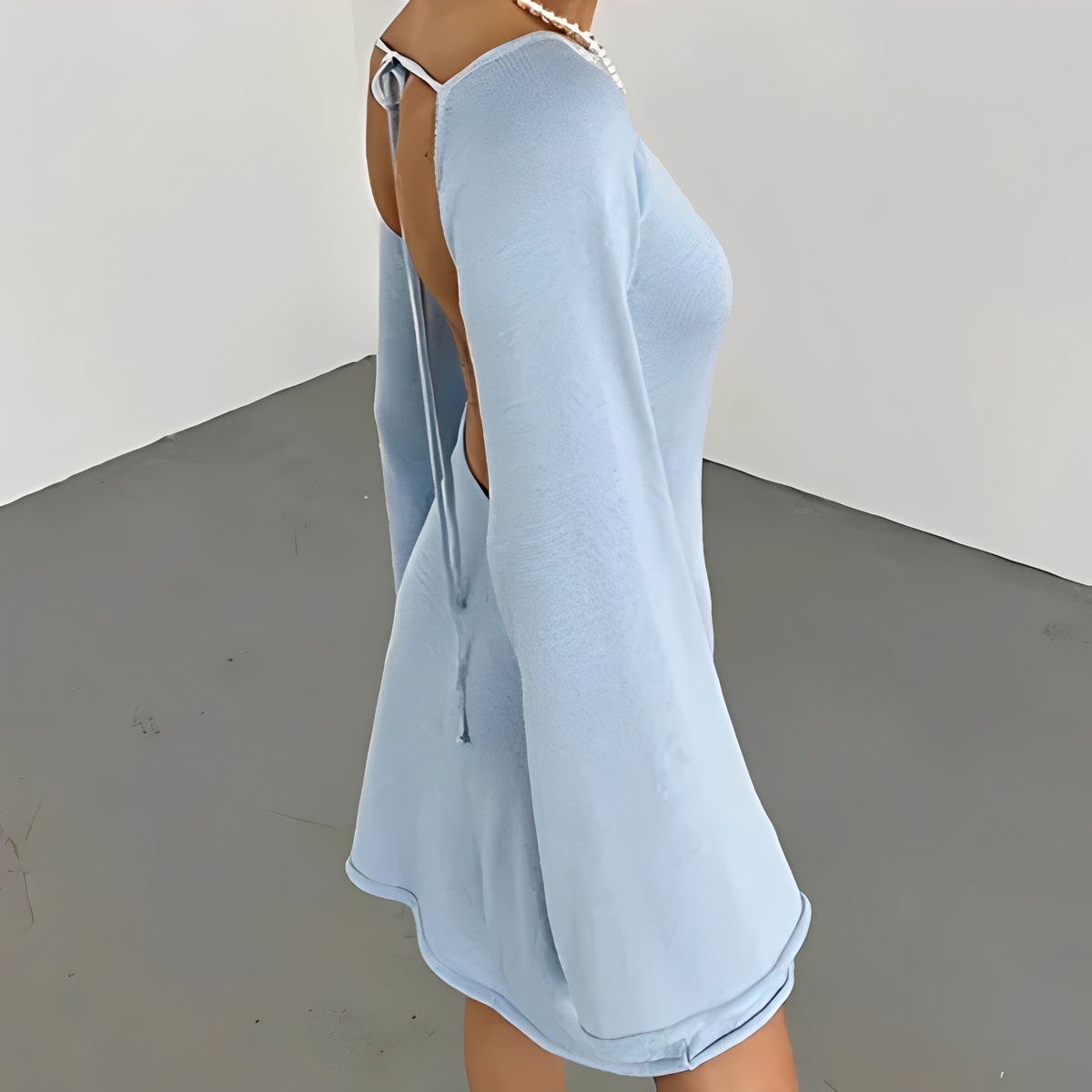 Aryana - Vestido de verano elegante de manga larga para mujer