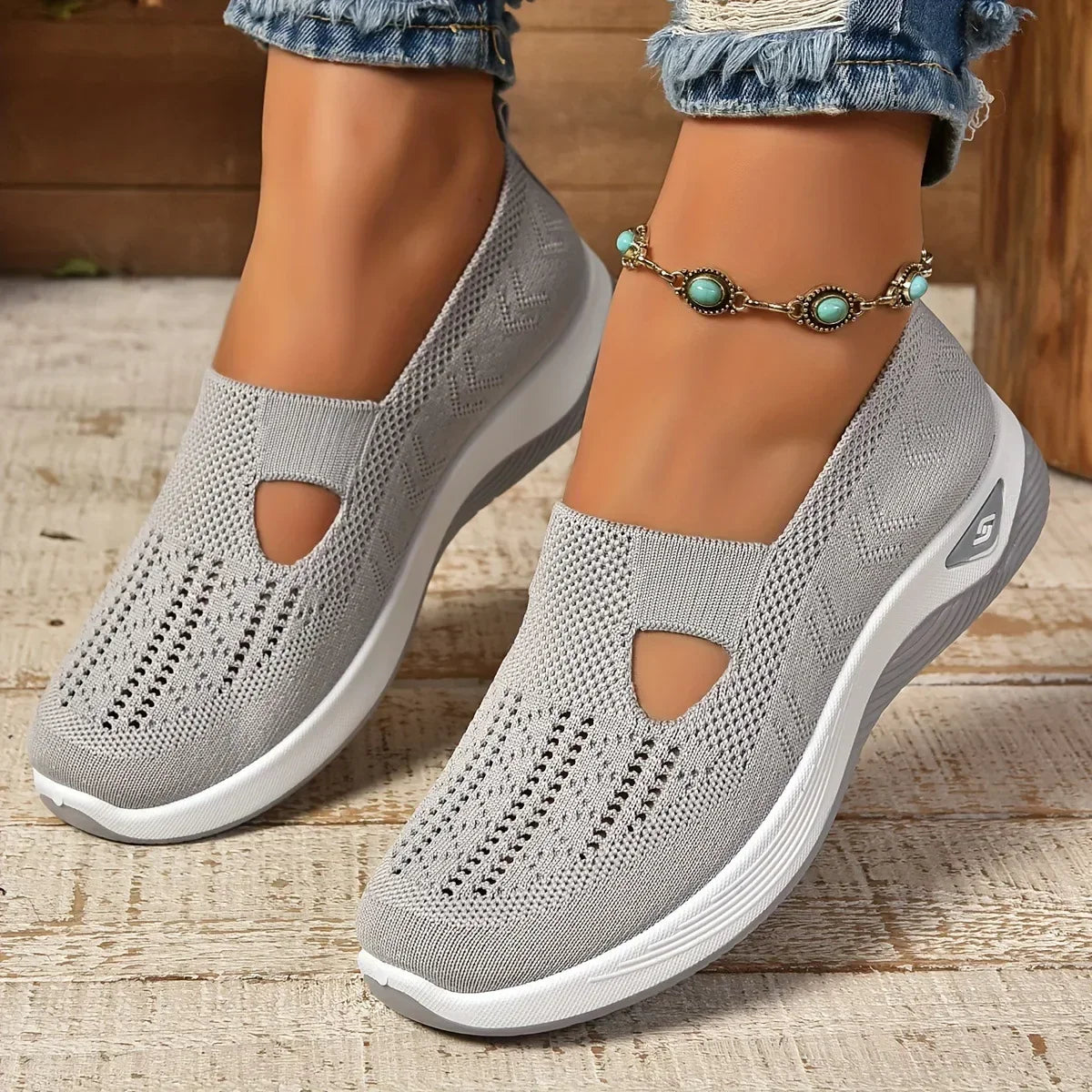 Madelline - Zapatillas de dama con cuña