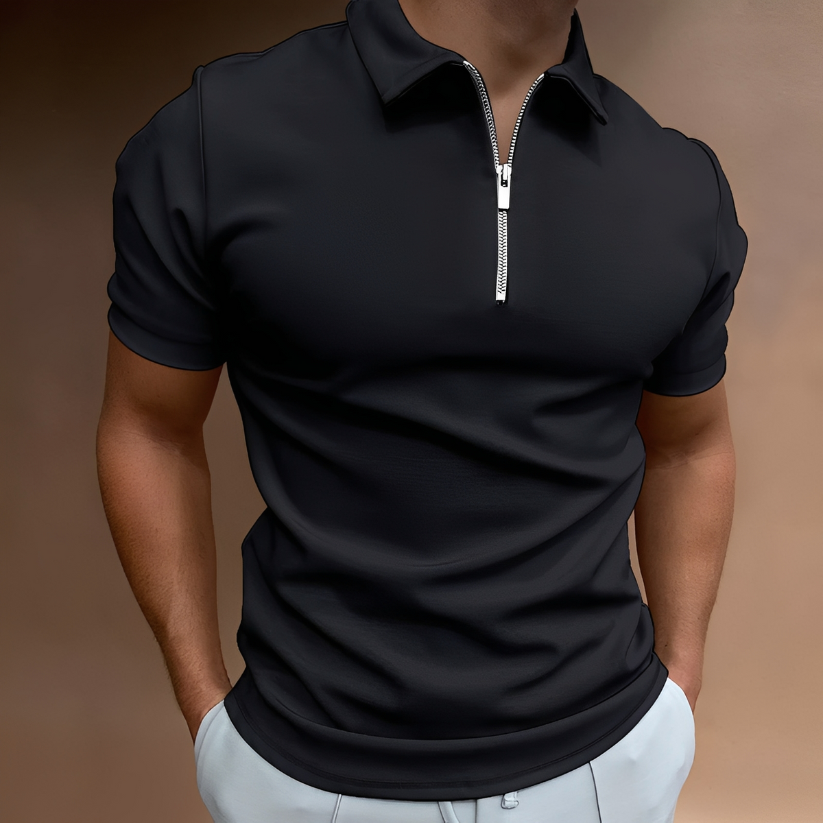 Randolf - Polo masculino – Cómodo para días calurosos